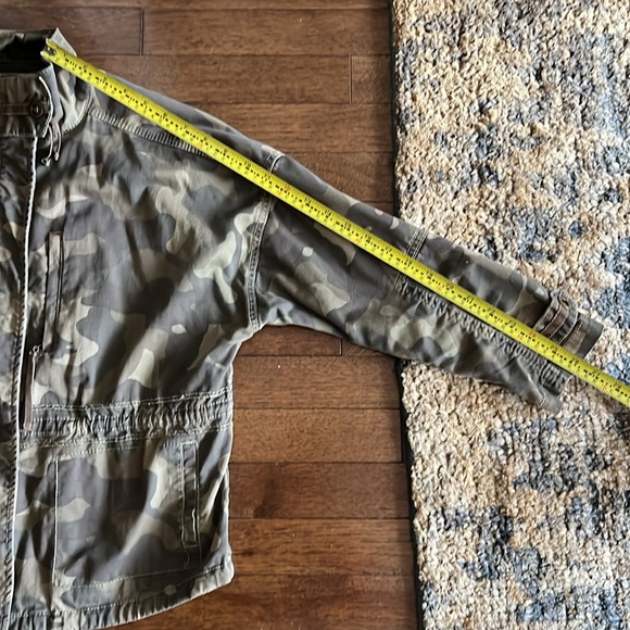 Olive Green Camo Military Cotton Anorak Jacket Coat - Picture 14 of 15